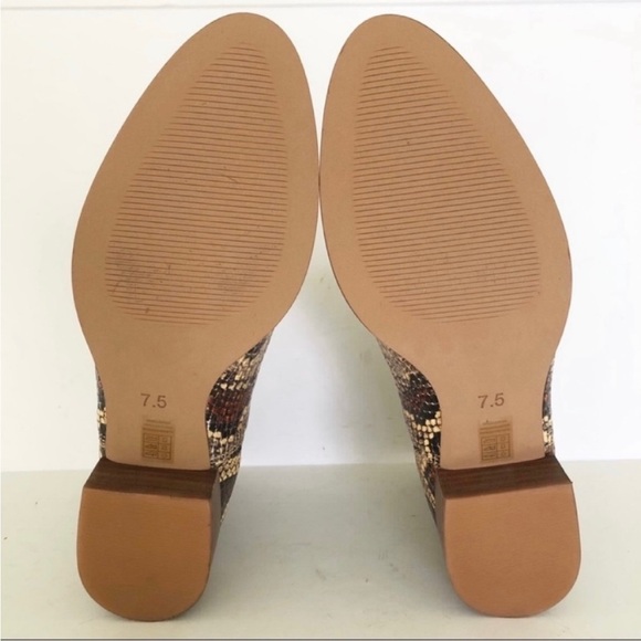 Madewell Carina Snake Embossed Ankle Boot EUC - Picture 13 of 13